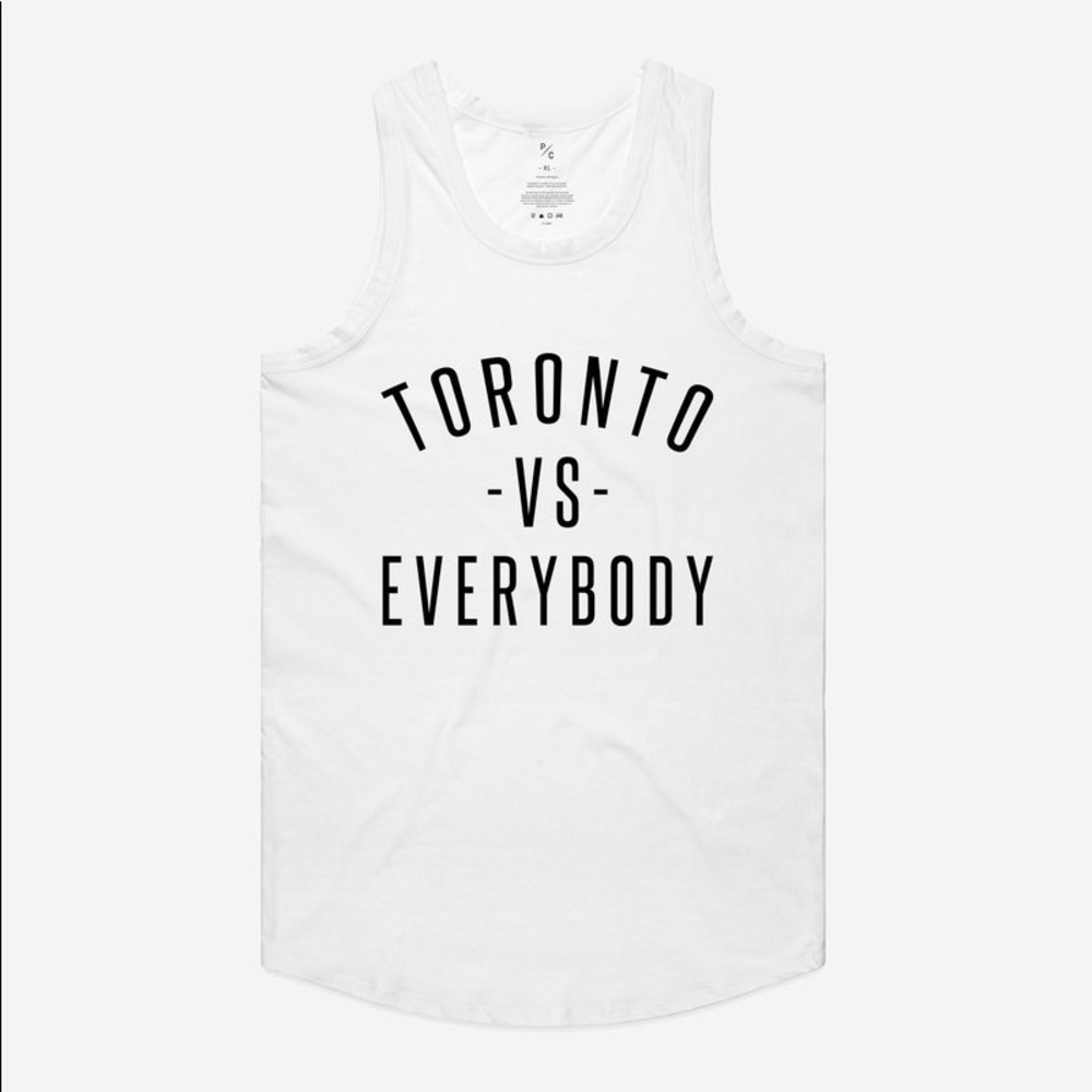 White Tank Top with Graphic Print